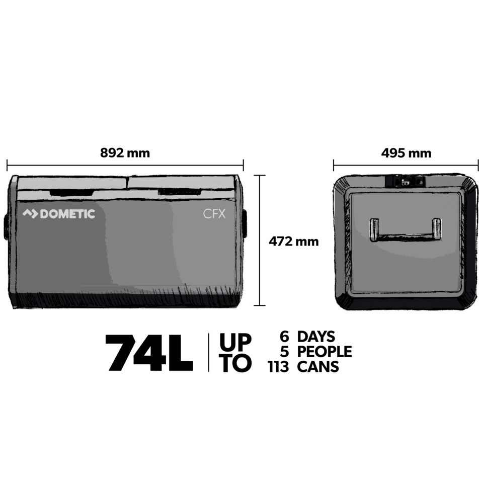 Glacière électrique à compression 75L DOMETIC CFX3 75