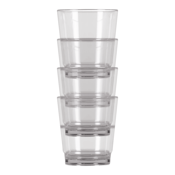 Verres à eaux empilables en acrylique X4 KAMPA