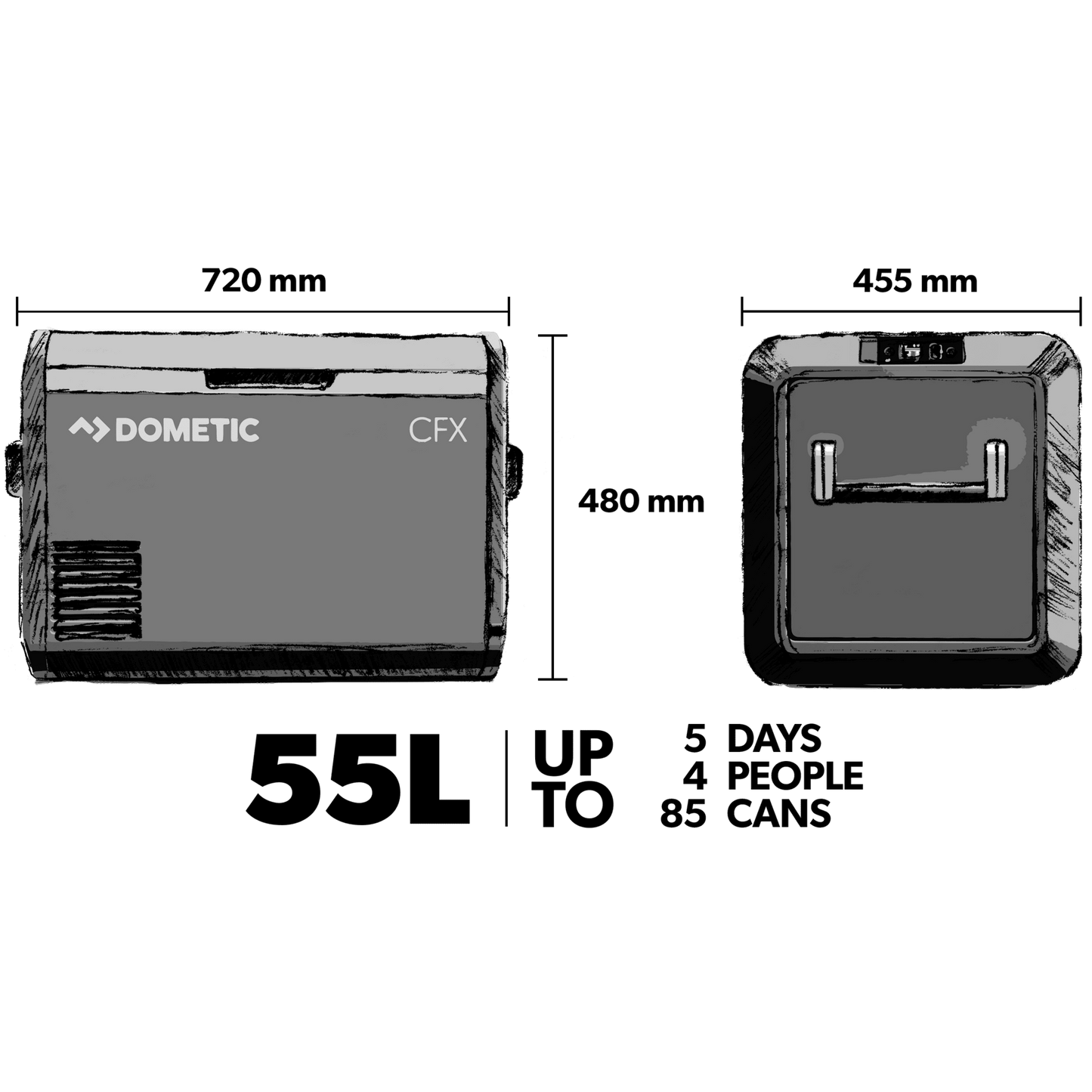 Glacière à électrique à compression CFX3 55 DOMETIC